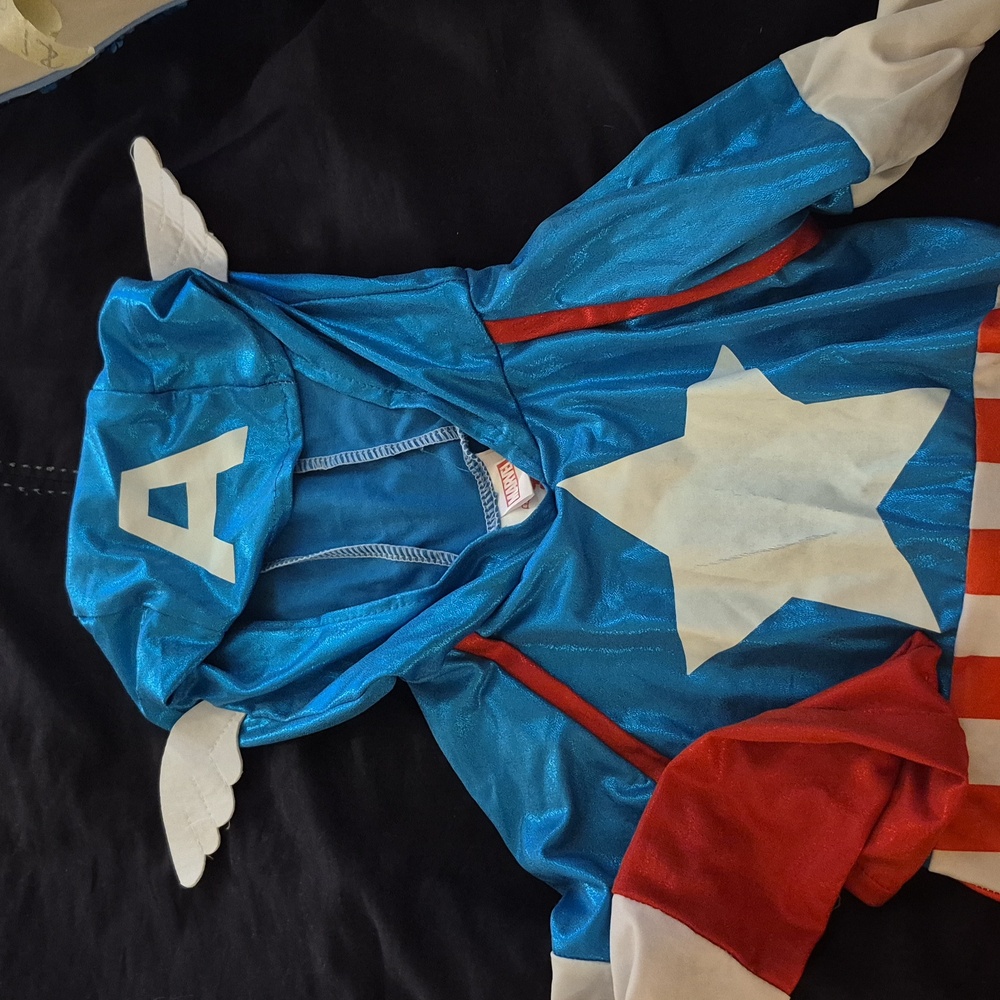 Marvel Comic Captain America Dress Halloween Costume M Toddler